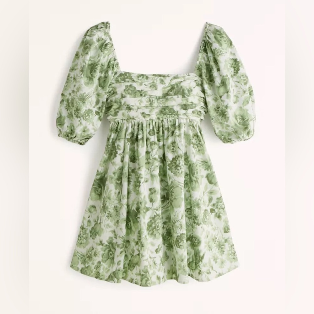 NWT Abercrombie puff sleeve mini dress XS